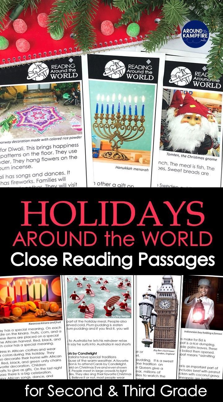 Holidays Around the World | Christmas Around the World | Close Reading Passages -   18 holiday Around The World activities ideas