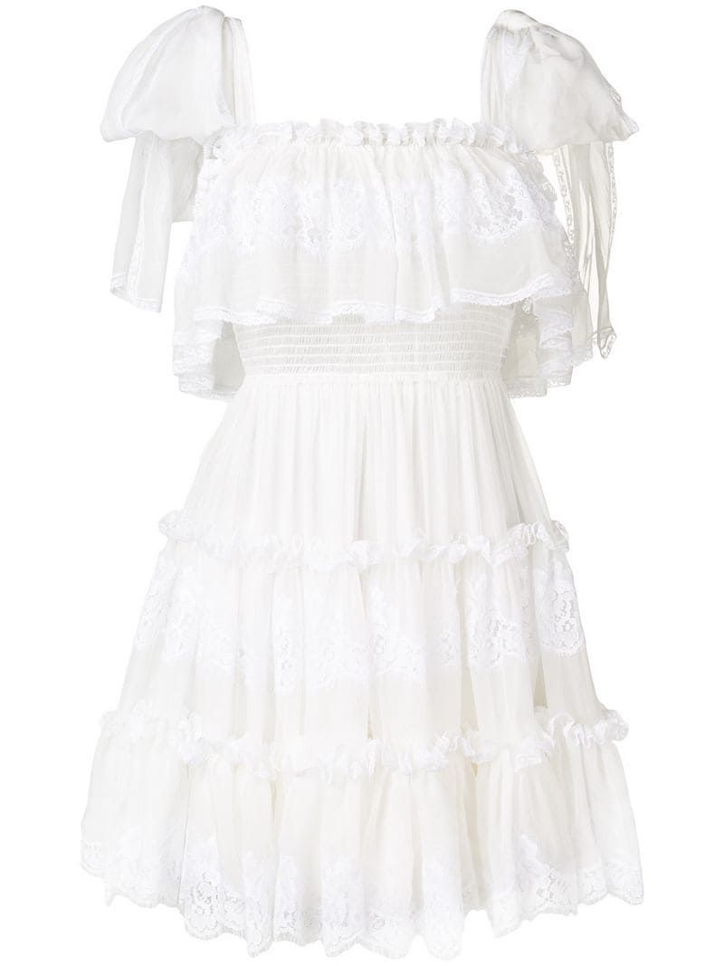 Dolce & Gabbana Ruffle Dress - Farfetch -   19 dress White cute ideas