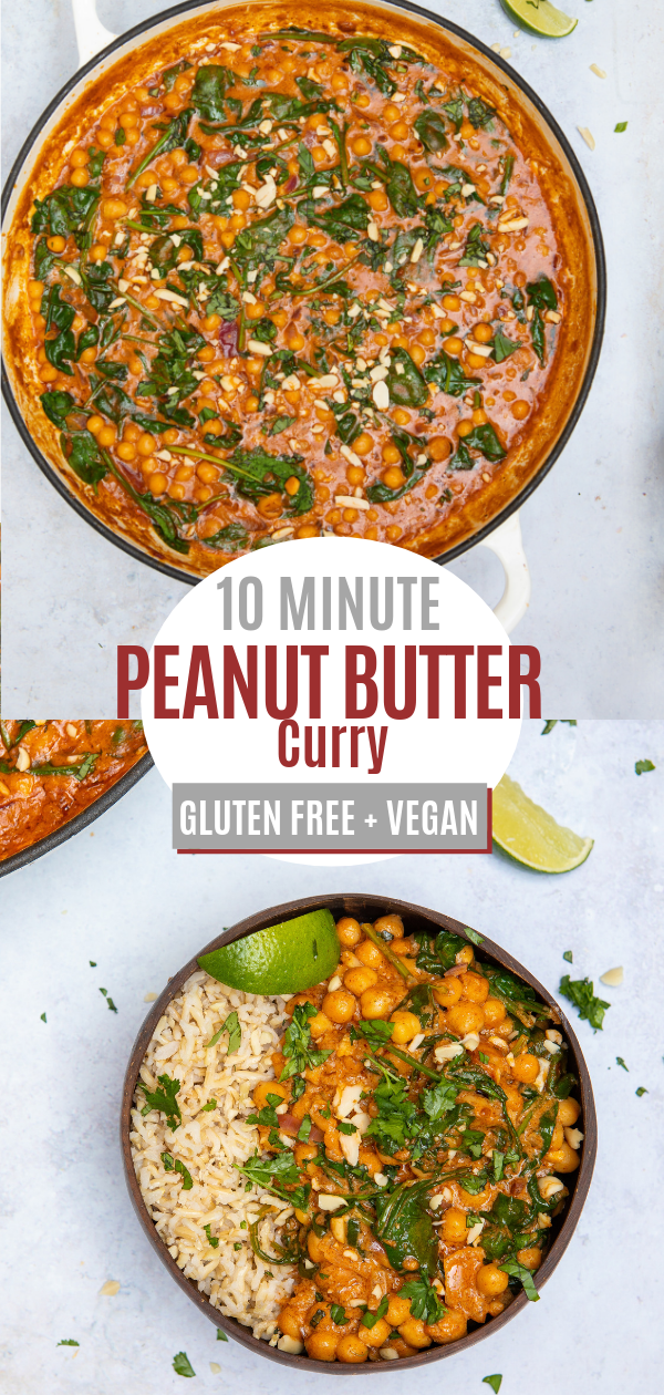 10 Minute Peanut Butter Curry - Gluten Free & Vegan Healthy Curry -   19 healthy recipes Asian peanut butter ideas