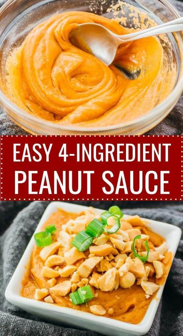 Quick 4-Ingredient Peanut Sauce For Stir Fry -   19 healthy recipes Asian peanut butter ideas