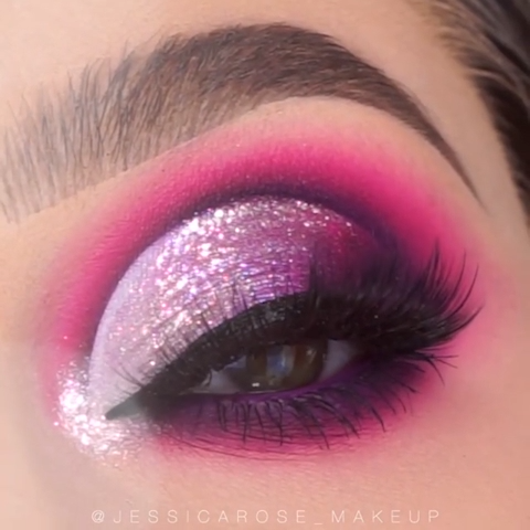 PURPLE SPARKLEY GLAM MAKEUP TUTORIAL -   20 makeup Eyeshadow videos ideas
