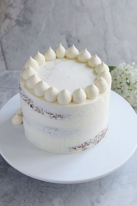 Lemon, Elderflower and White Chocolate Cake — Hannah Bakes -   22 cake Beautiful swiss meringue ideas