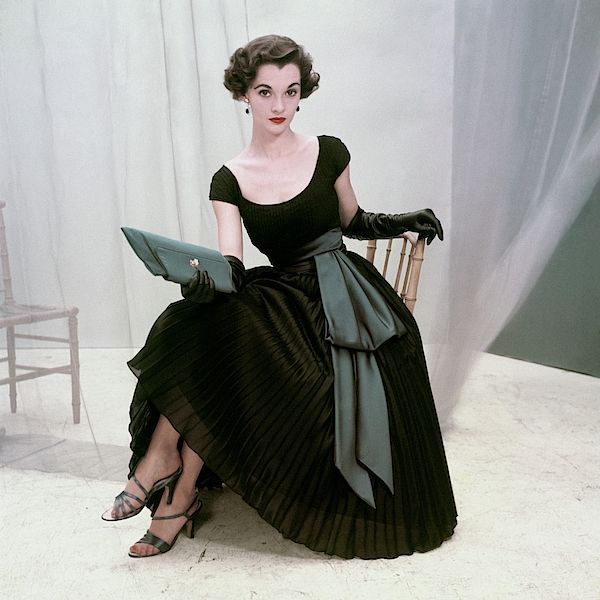 Model In A Black Pleated Skirt by Frances McLaughlin-Gill -   23 vintage dress Fashion ideas