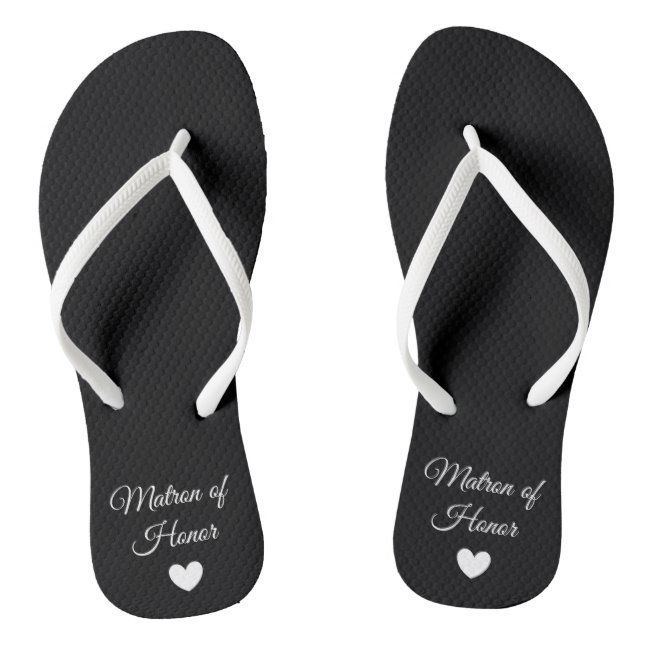 Flip-Flops - Heart Fab Matron of Honor Flip Flops | Zazzle.com -   11 DIY Clothes Organizer flip flops ideas