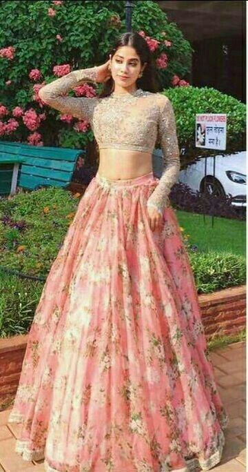 Two Piece Lace Prom Dress Indian Gold And Pink Prom Dress With Sleeve   ML7192 -   11 dress Indian two pieces ideas