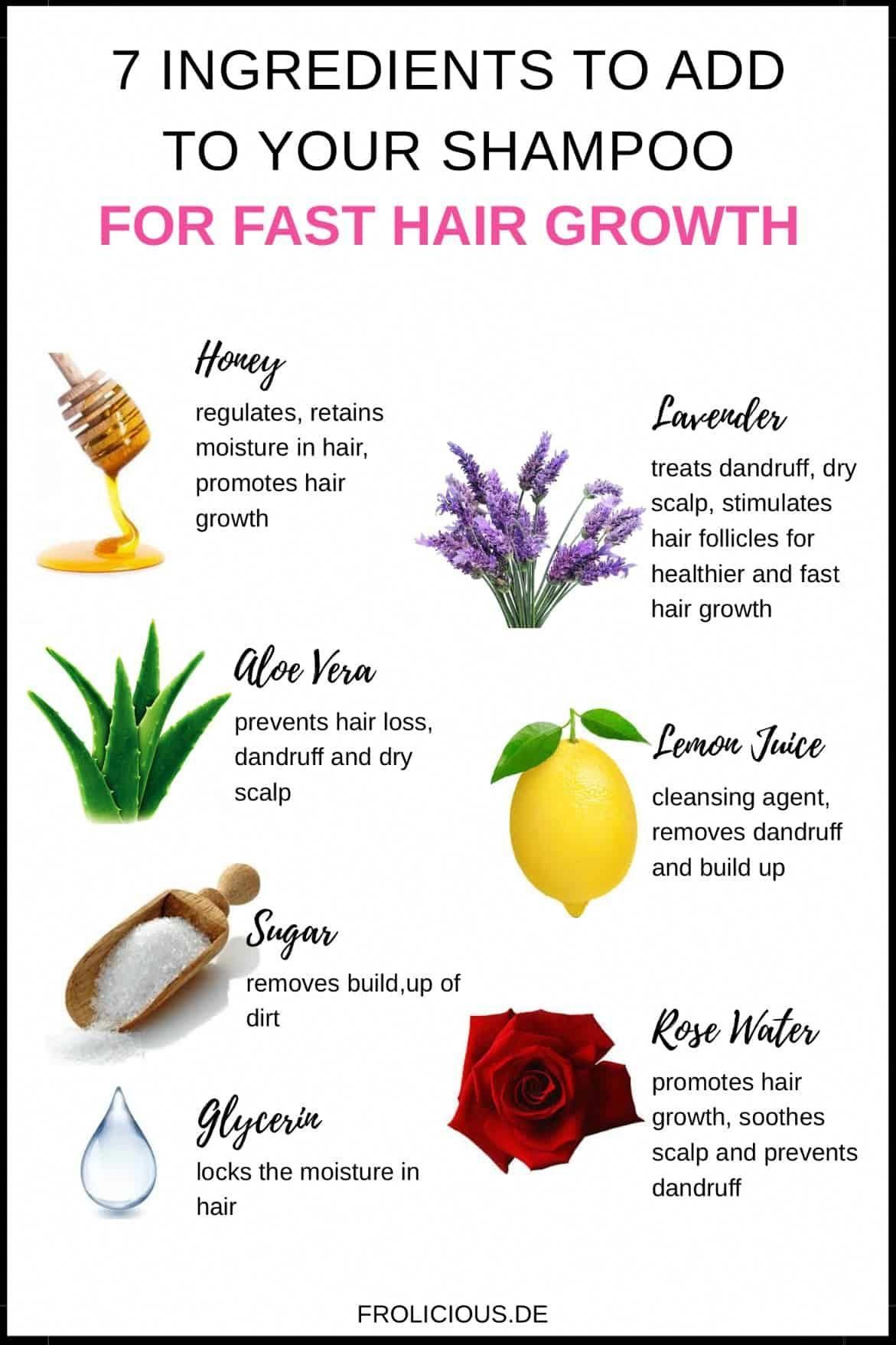7 Ingredients You Should Add To Your Shampoo For Fast Hair Growth -   11 hair Growth hairstyles ideas