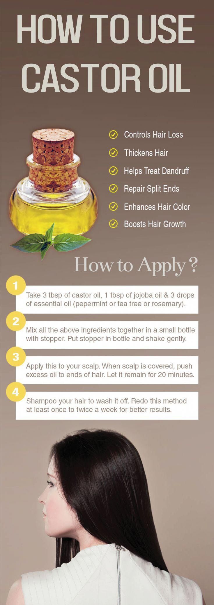How To Use Castor Oil ? Castor Oil For Hair Growth -   11 hair Growth hairstyles ideas