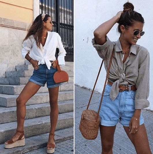 Outfits with Mom Shorts – 28 Ideas on How to Wear Mom Shorts -   11 holiday Outfits shorts ideas