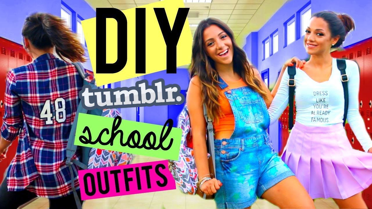 12 DIY Clothes Tumblr back to school ideas