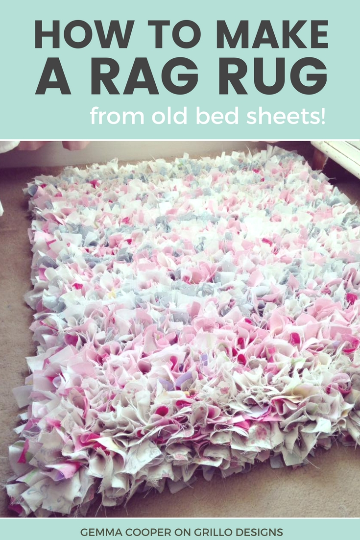 How To Make A DIY Rag Rug - Using Old Bedding -   13 fabric crafts No Sew rag rugs ideas