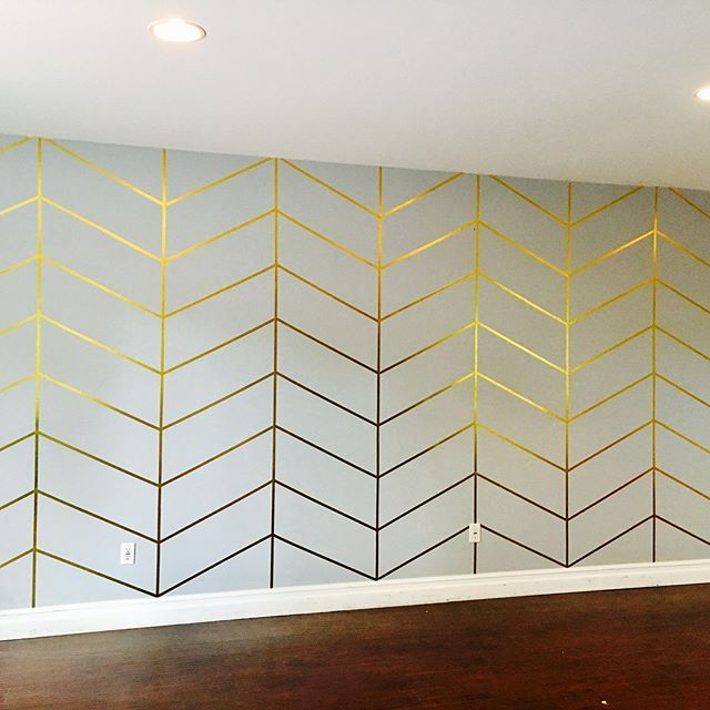 Uproar Decor on Instagram: “Herringbone Metallic Gold WASHI TAPE wall!! Decided to DIY a new backdrop for my photographs. $40 Bucks & 5 hours later Wa-La! рџ?Ќ So easy…” -   13 room decor Gold washi tape ideas