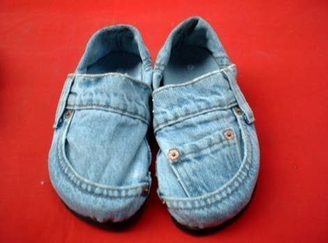 14 DIY Clothes Denim shoes ideas