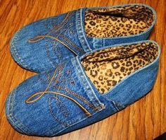 Куда применить старые джинсы? -   14 DIY Clothes Denim shoes ideas