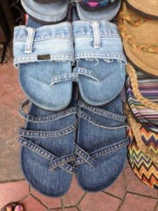 57 ideias legais para reciclar seu velho jeans -   14 DIY Clothes Denim shoes ideas