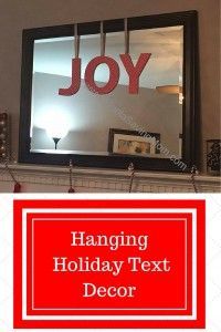 Make it Mondays: Hanging Holiday Text Decor - Moola Saving Mom -   14 holiday Text words ideas