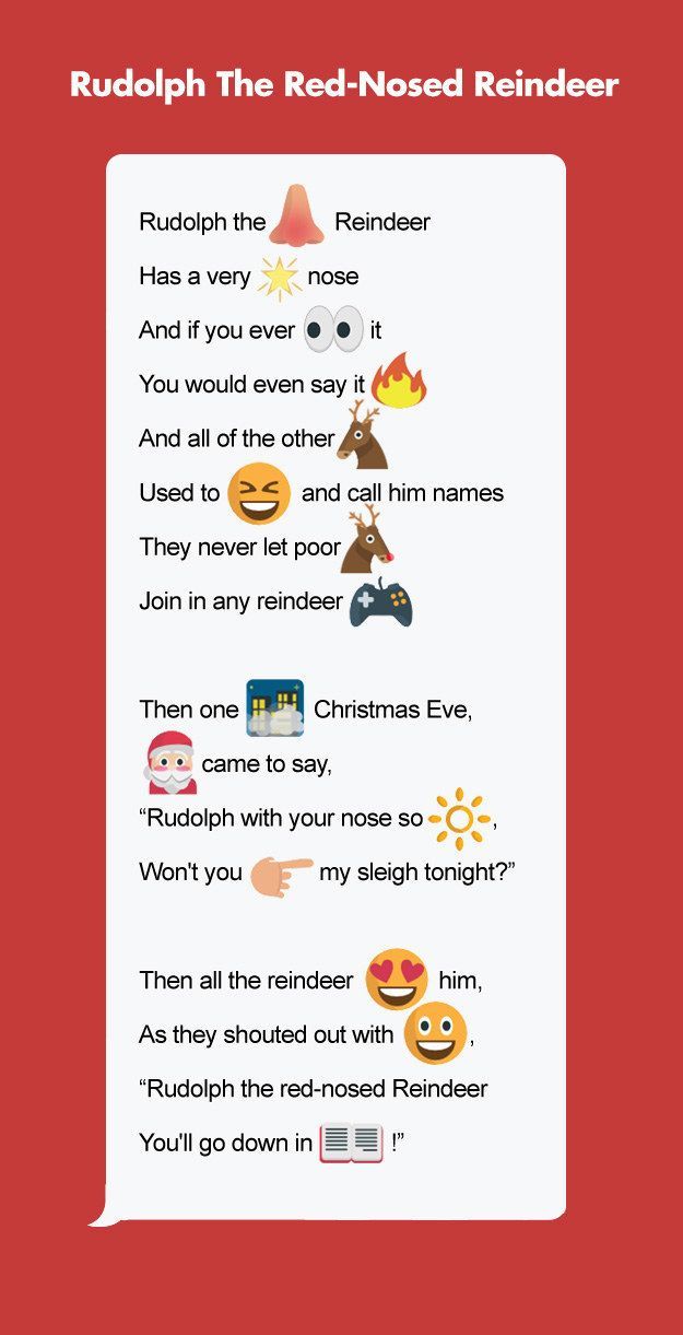 9 Classic Holiday Stories As Told By Emojis -   14 holiday Text words ideas