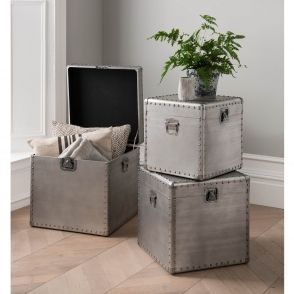 Set Of 3 Storage Trunks -   14 home accessories Grey interior design ideas