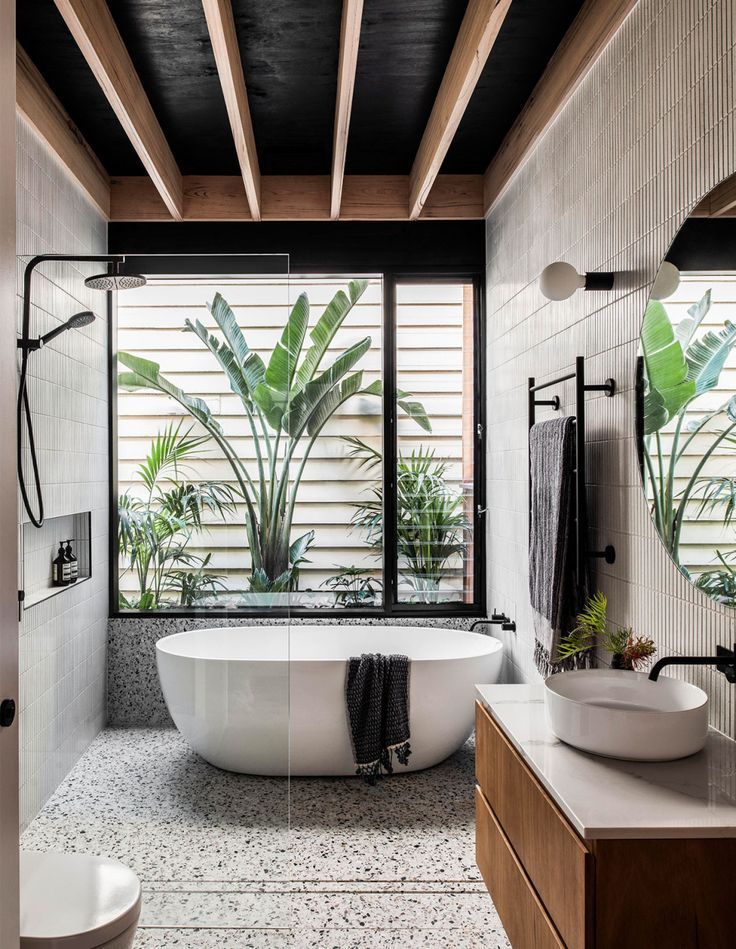 This Elwood Residence Is Putting A New Face Forward -   14 planting Interior bathroom ideas