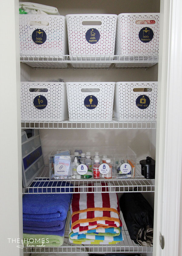 Storage Solutions for a Skinny Linen Closet | The Homes I Have Made -   14 room decor For Men storage solutions ideas