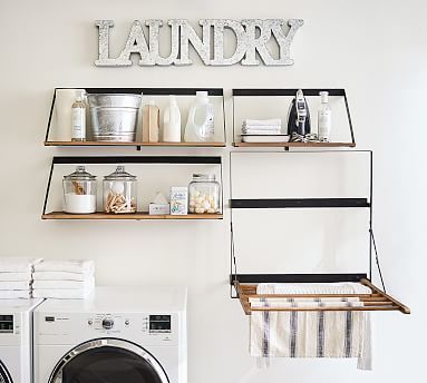 Trenton Wall-Mount Laundry Solution -   14 room decor For Men storage solutions ideas