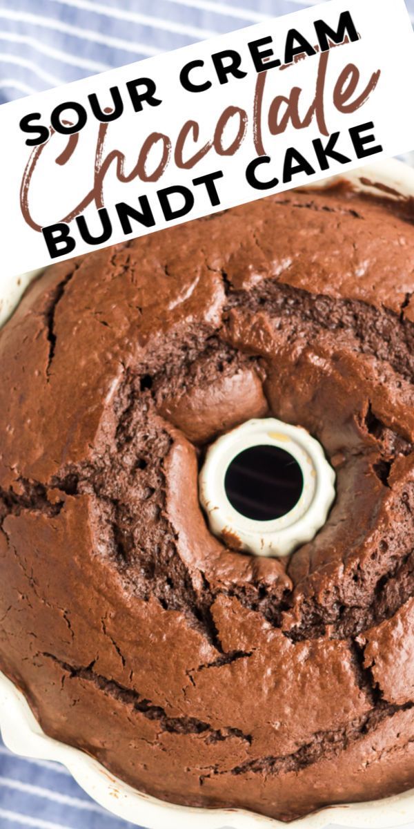 Sour Cream Chocolate Bundt Cake -   15 cake Chocolate cream ideas