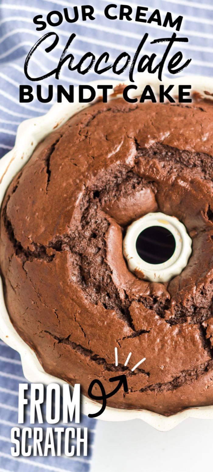 Sour Cream Chocolate Bundt Cake -   15 cake Chocolate cream ideas