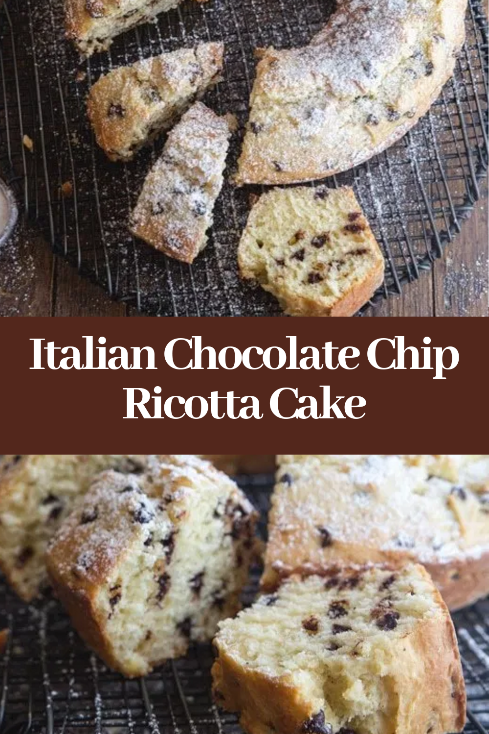 Italian Chocolate Chip Ricotta Cake -   15 desserts Italian chocolate chips ideas