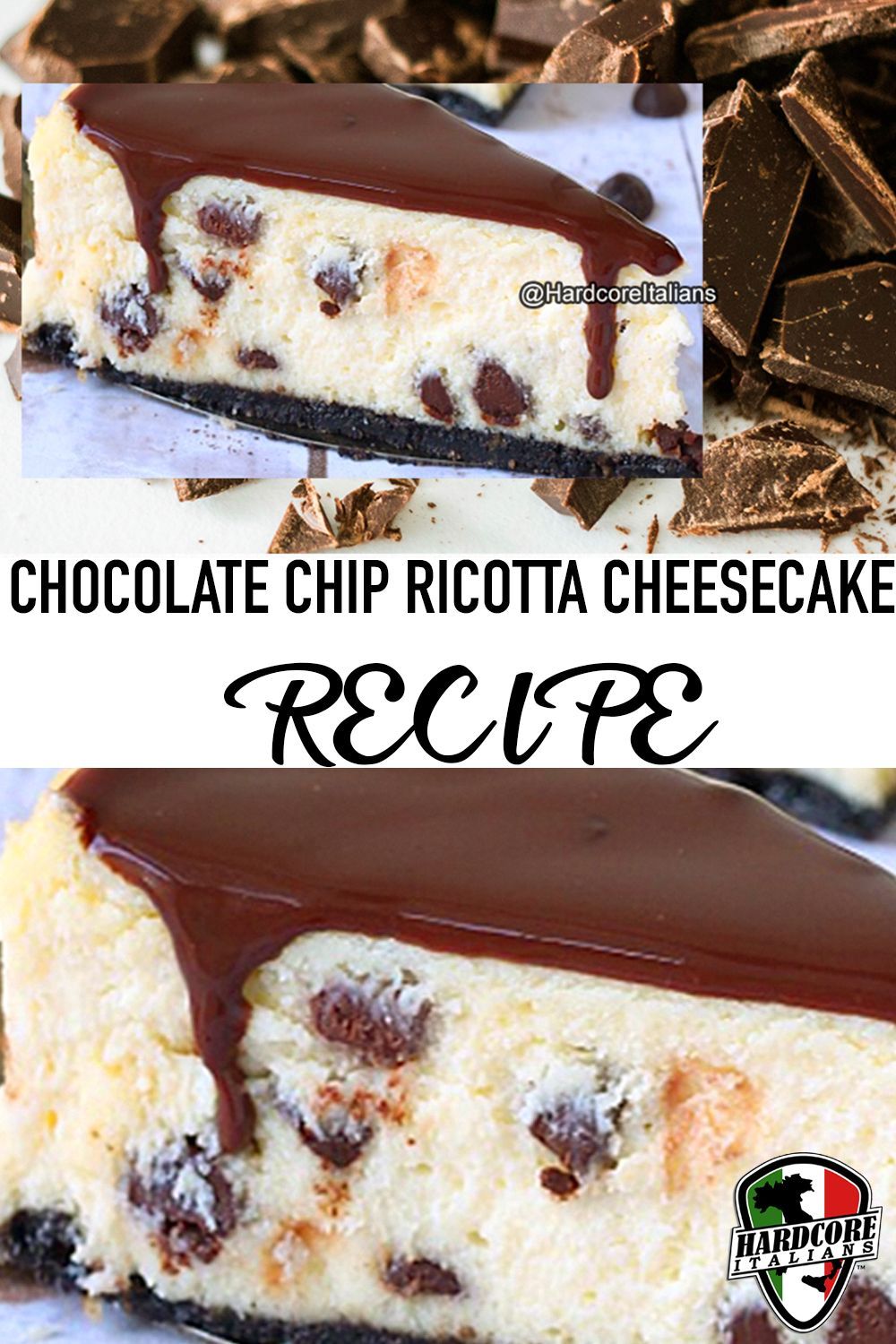 Chocolate Chip Ricotta Cheesecake – Recipe -   15 desserts Italian chocolate chips ideas