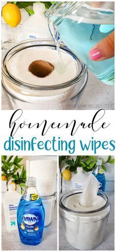How to Make Homemade Disinfecting Wipes -   15 diy projects Organizing cleaning tips ideas