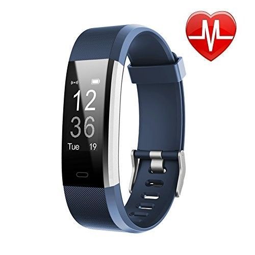 LETSCOM Fitness Tracker HR, Activity Tracker Watch with Heart Rate Monitor, Waterproof Smart Fitness -   15 fitness Tracker tech ideas