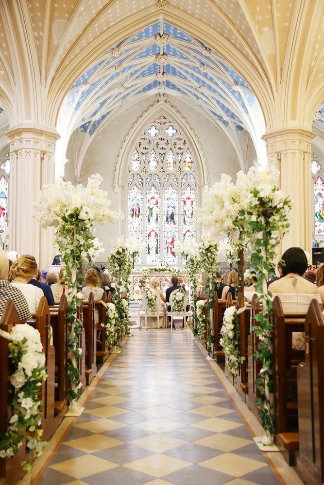 45 Breathtaking Church Wedding Decorations | Wedding Forward -   15 winter wedding Church ideas