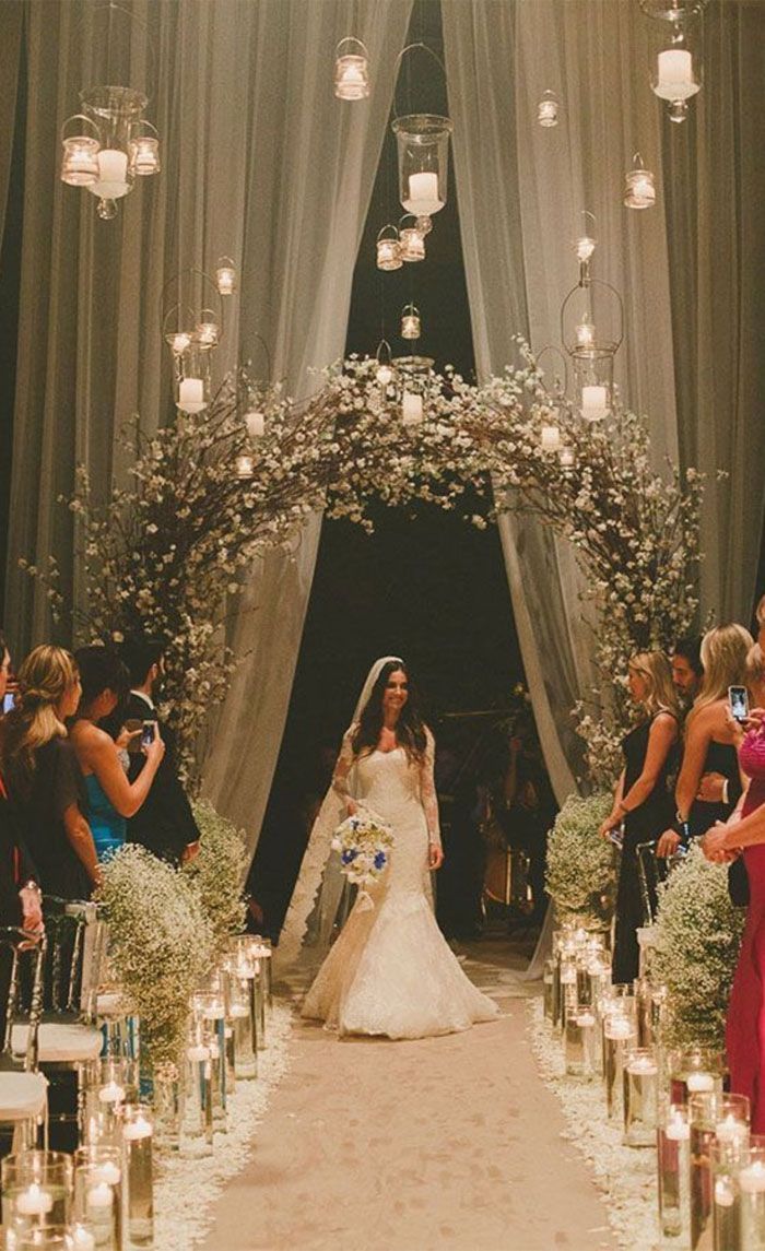 14 beautiful wedding entryway ideas for ceremony & reception -   15 winter wedding Church ideas