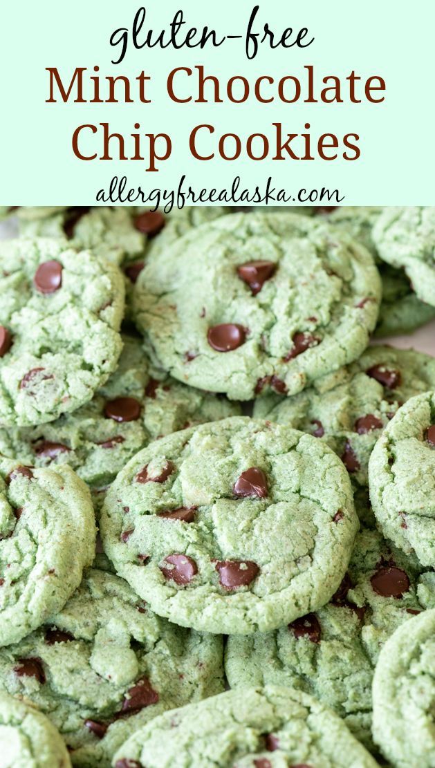 Gluten-Free Mint Chocolate Chip Cookies -   16 desserts Recipes gluten free ideas