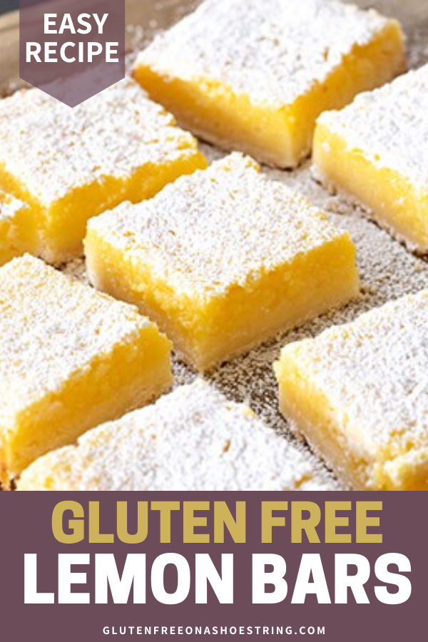 Easy Gluten Free Lemon Bars -   16 desserts Recipes gluten free ideas