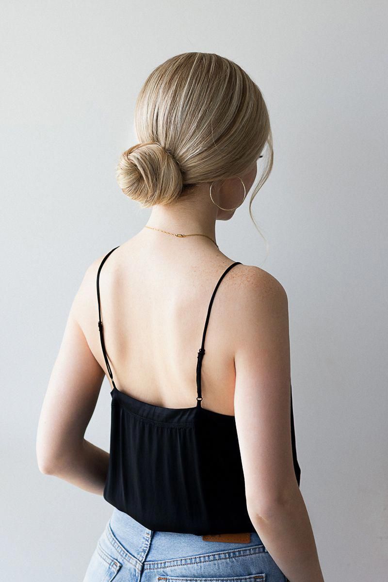 16 hairstyles Simple low chignon ideas