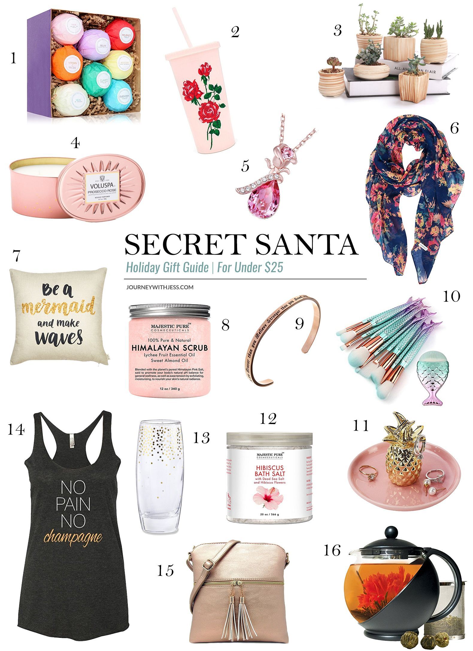 Secret Santa Holiday Gift Guide | For Under $25 — Journey With Jess | Inspiration for your Creative Side -   16 holiday Gifts for teenagers ideas