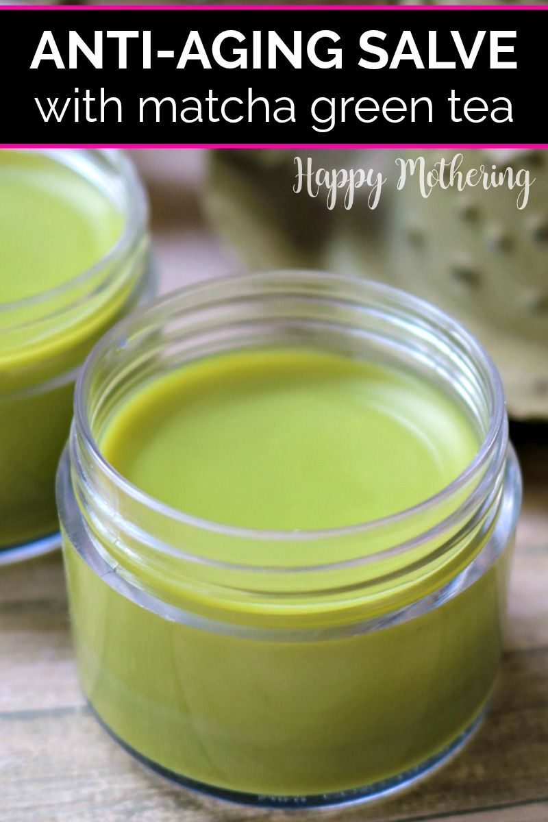 Matcha Green Tea Salve for Youthful Skin - Happy Mothering -   16 skin care Anti Aging products ideas