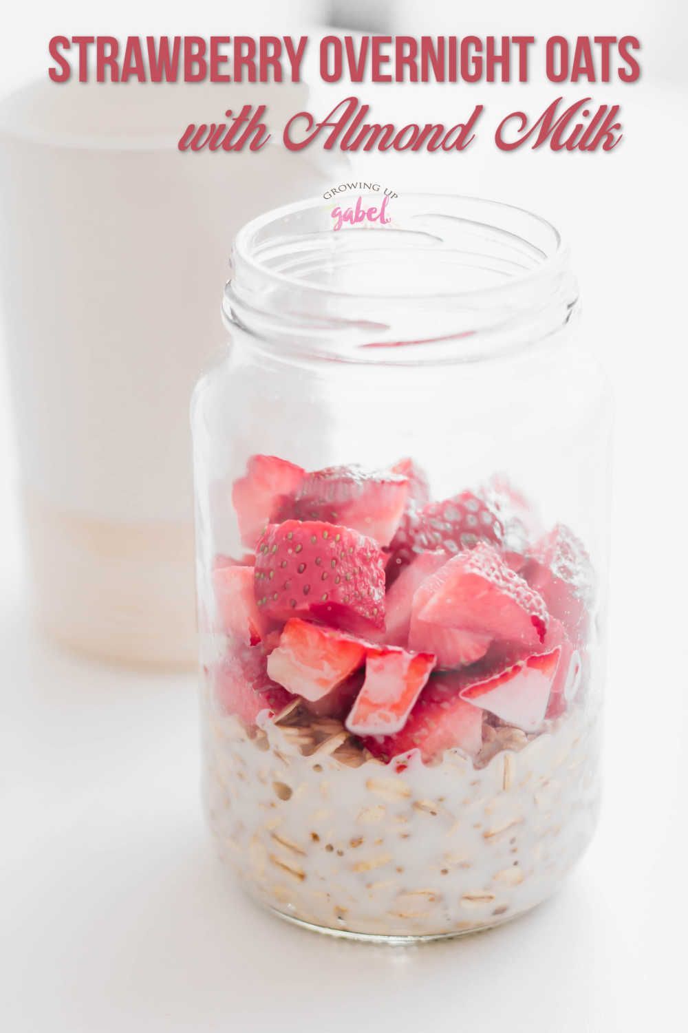 Strawberry Vanilla Overnight Oats with Almond Milk -   17 diet Clean Eating almond milk ideas