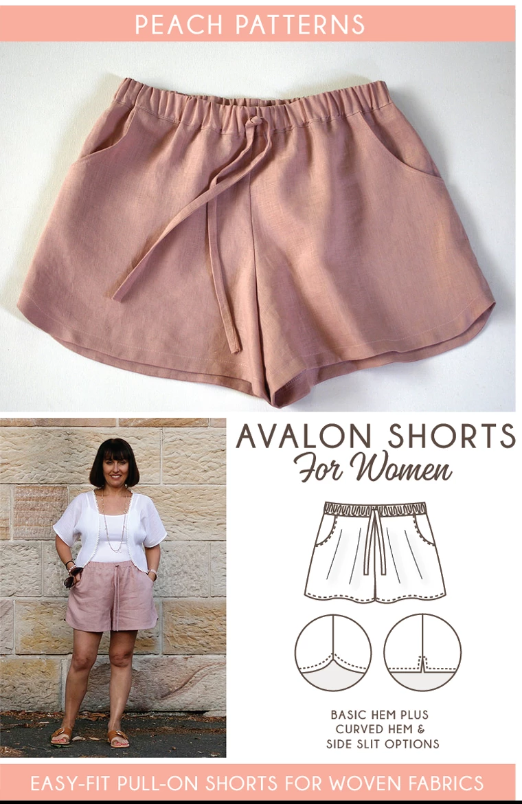 Avalon Shorts PDF Sewing Pattern for Women -   17 DIY Clothes No Sewing shorts ideas