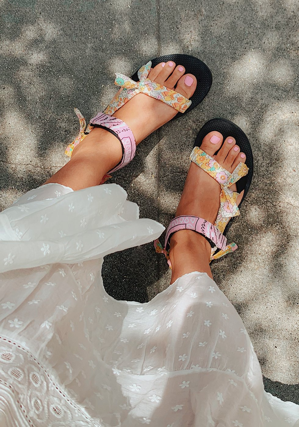 DIY Fabric Wrapped Teva Sandals - Honestly WTF -   17 DIY Clothes Shoes outfit ideas