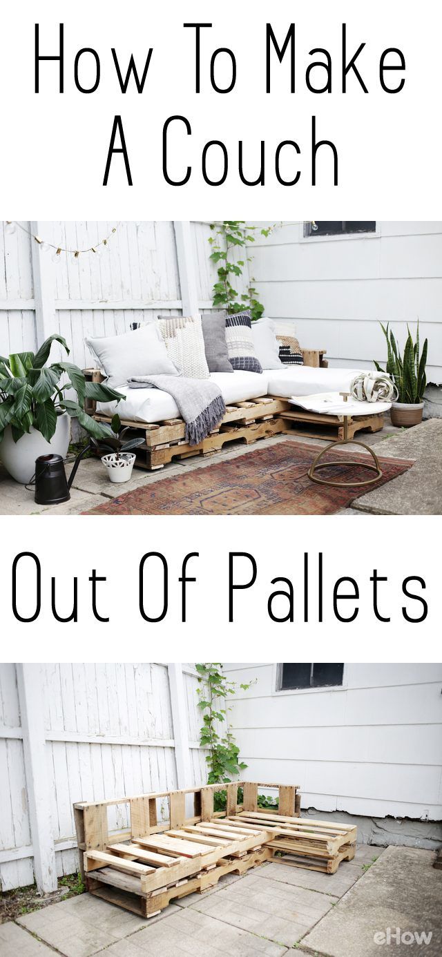 How to Make a Couch Out of Pallets | Hunker -   17 diy projects Apartment furniture ideas