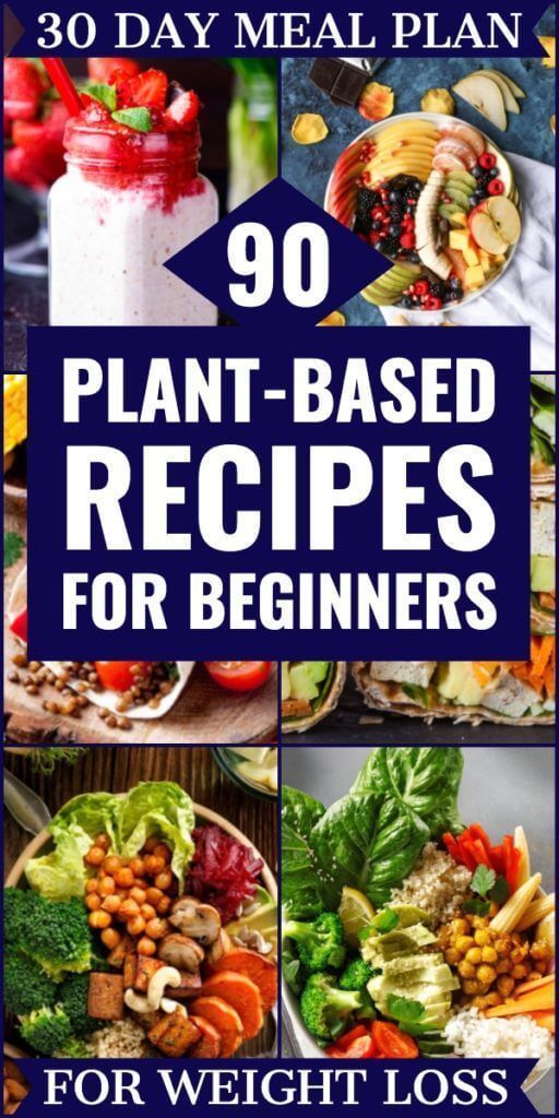 Plant Based Diet Meal Plan For Beginners: 90 Plant Based Recipes -   17 healthy recipes For Two grocery lists ideas