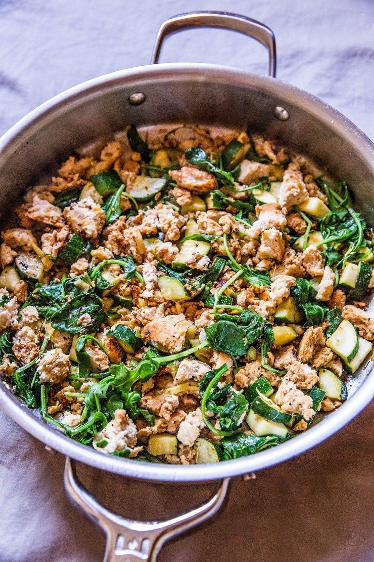 Zucchini and Ground Turkey Skillet -   17 healthy recipes Ground Turkey whole30 ideas