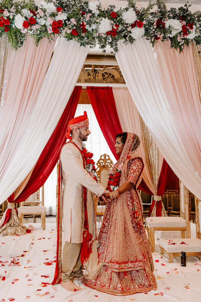 2-Day Love Celebration in Red + Gold: Multicultural Indian & Canadian Wedding -   17 indian wedding Ceremony ideas