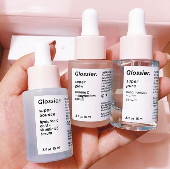 Glossier's Super Serums will cure all your skin woes — dullness (Super Glow), stress and breakouts (Super Pure), and tightness and dehydration (Super Bounce). -   17 skin care Serum products ideas