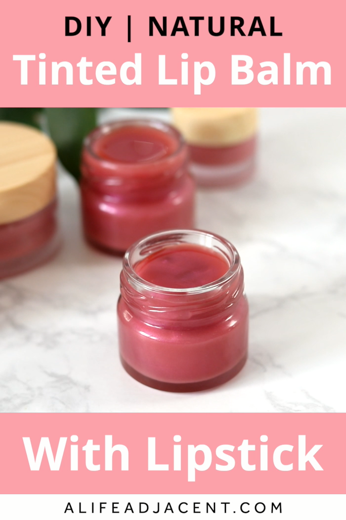 Tinted DIY Lip Balm with Lipstick -   17 vegan makeup DIY ideas
