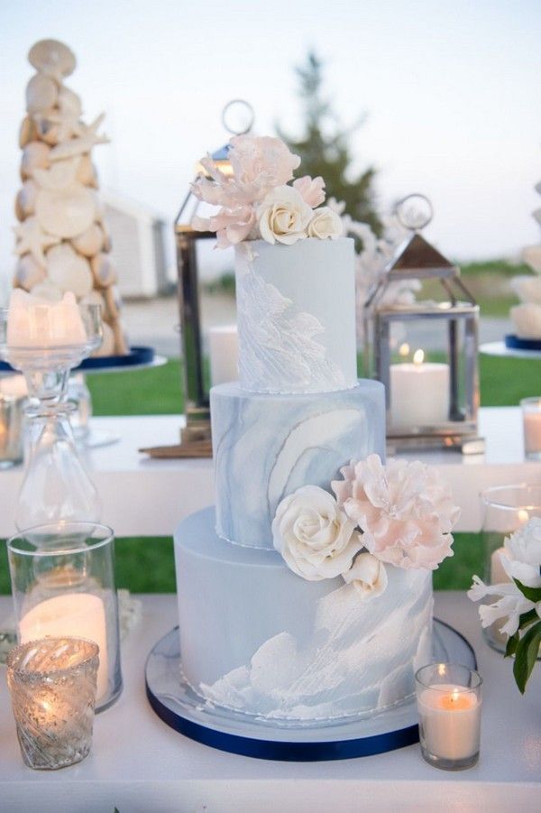 20 Dusty Blue Wedding Cake Ideas -   17 wedding Cakes blue ideas