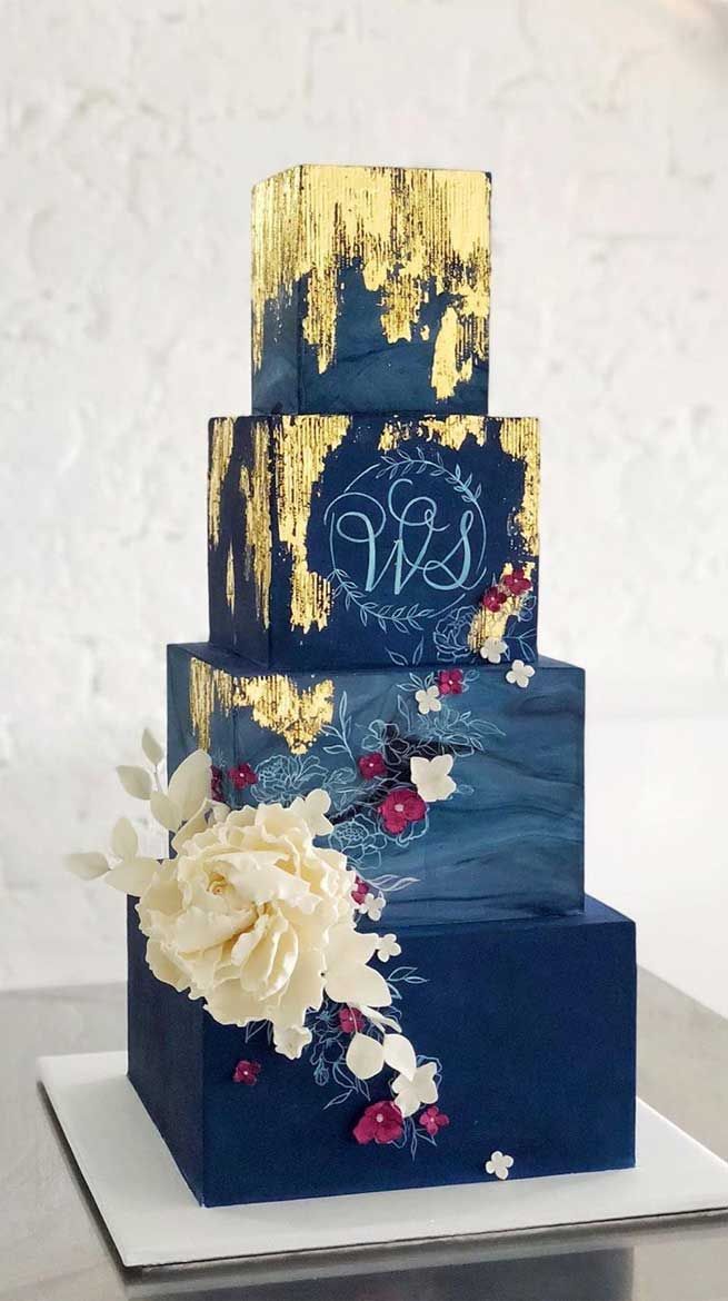 79 wedding cakes that are really pretty! -   17 wedding Cakes blue ideas