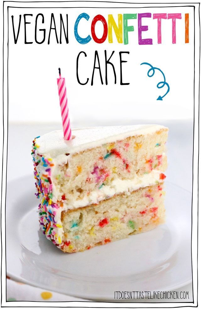 Vegan Confetti Cake -   18 birthday cake Vegan ideas