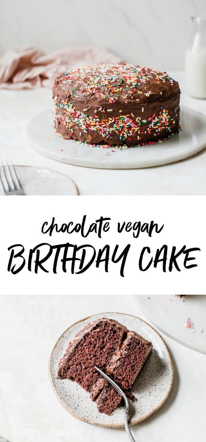 Chocolate Vegan Birthday Cake -   18 birthday cake Vegan ideas